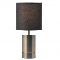 Mercator-Mercer Table Lamp-Brushed Brass Metal Base and Neck